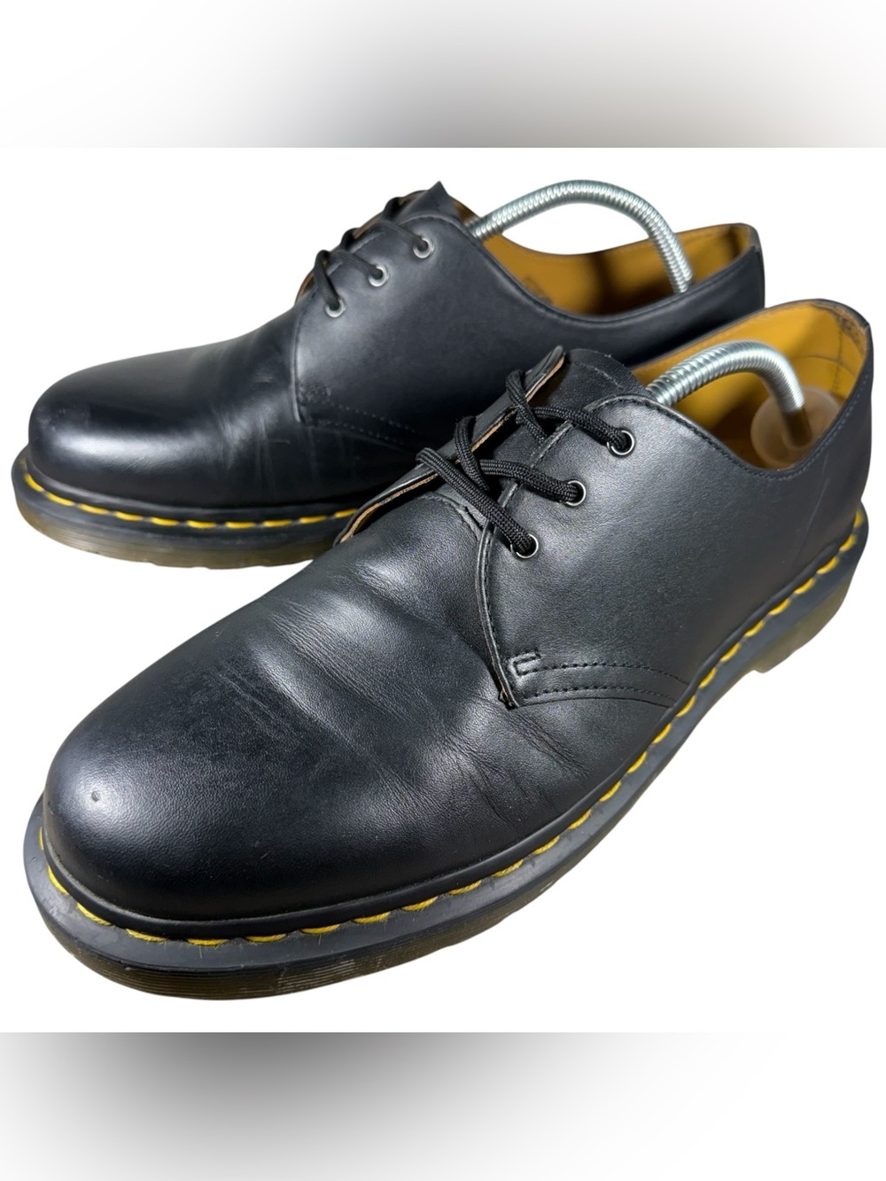 Dr. Martens 1461 Unisex Black Lace Up Leather Boots AW004 Sz 11M/ 12W 45 EU